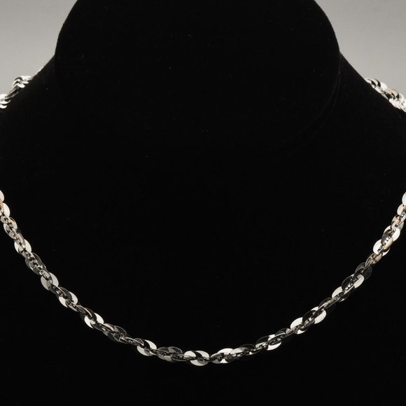 Milor Jewelry Milor Vintage Sterling Silver Tinsel Link Chain
